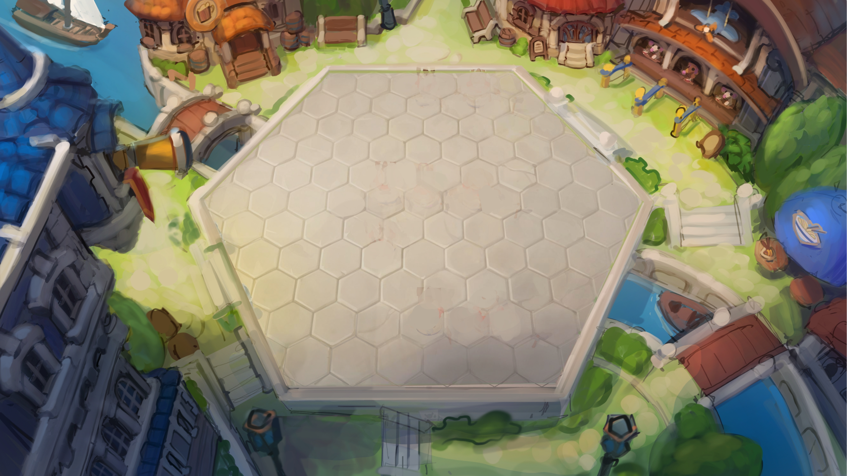 Forest environment arena